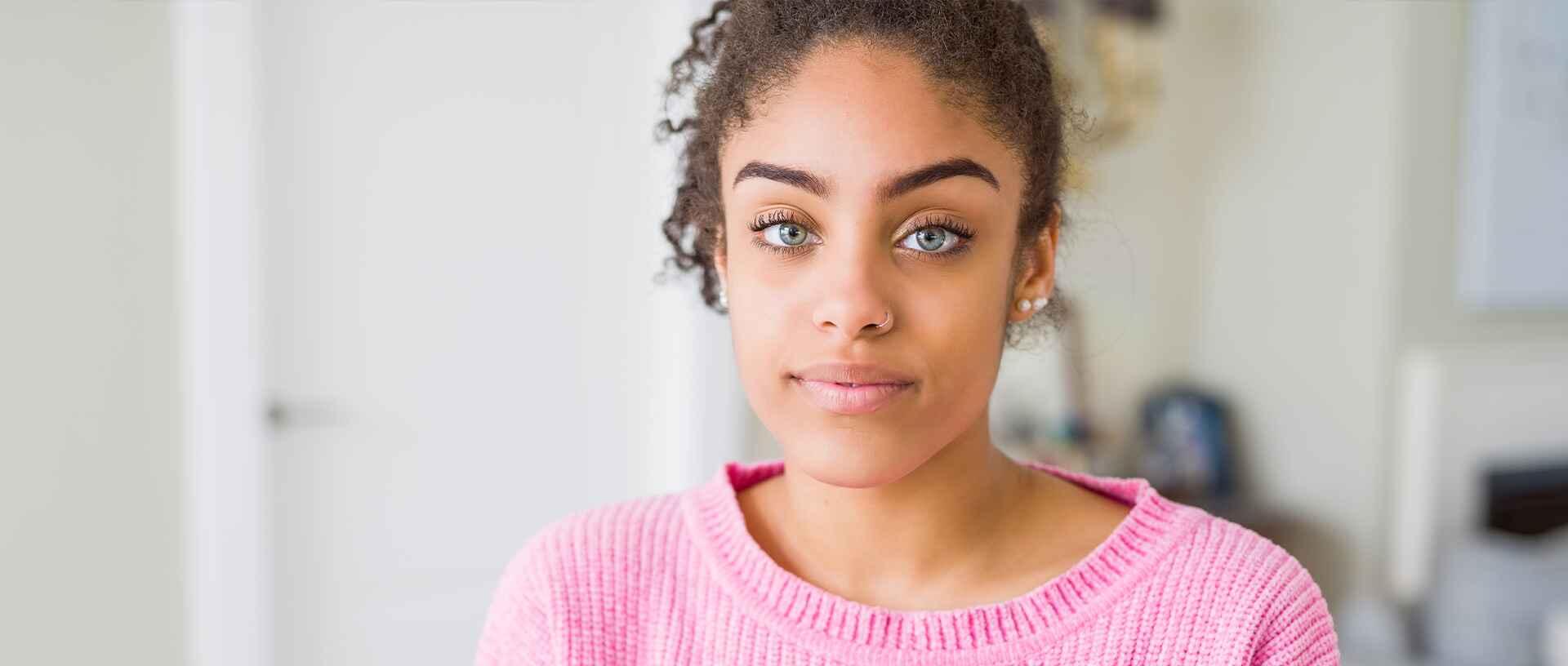 Someone thinking about her unplanned pregnancy